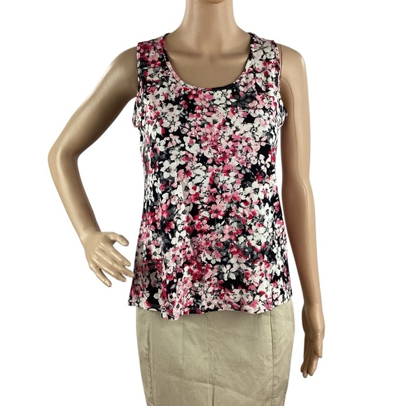 J.Jill Wearever Floral A-Line Tank Top Multicolor XS Petite - Picture 1 of 7